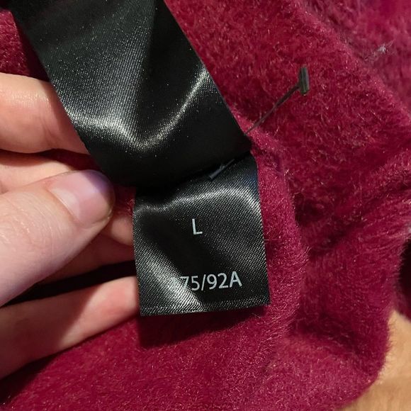 Keepsake the Label - Fuzzy Ruby Cheerful Sweater with Puff Sleeves - size L - Picture 7 of 14